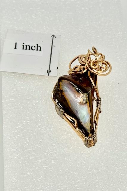 Gold-Filled Wire-Wrapped Freeform Boulder Opal