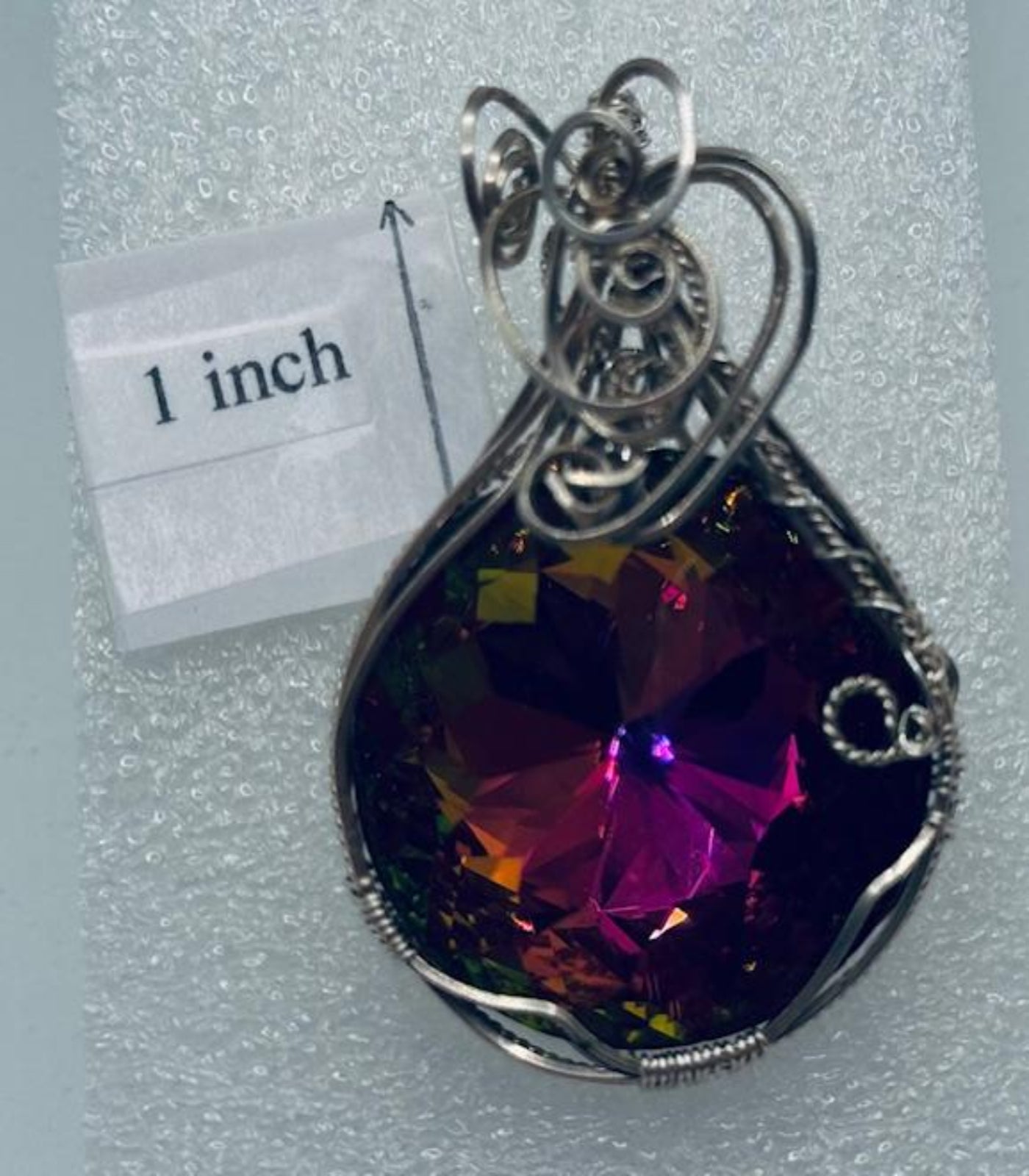 Multi-Colored Crystal Pendant